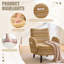 Chaise avec accoudoirs rembourrés 30,3 po-1450831388