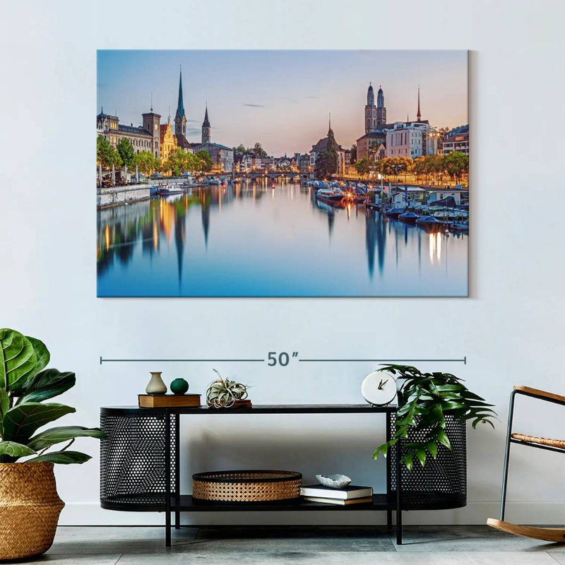 Kavia Limmat River, 34" H x 51" W