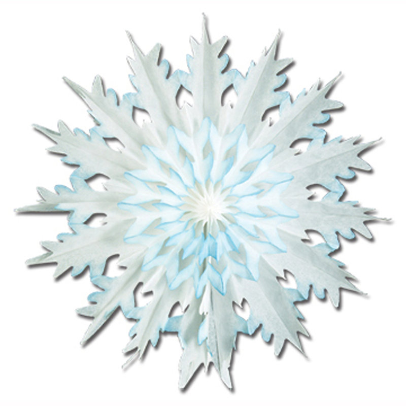 Flocons de neige de Noël, H 9,75 po x l 6 po x P 0,38 po