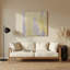 Abstrait couleur champ 22, art mural en métal beige-164601537