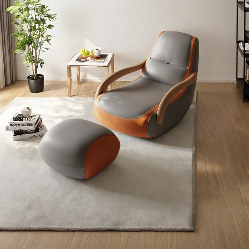 Elegant Home Furnishings.s Ergonomically designed faux leather rocking ...