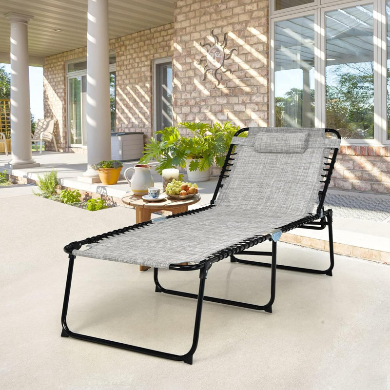 Sulochna Folding Beach Chair, Gray