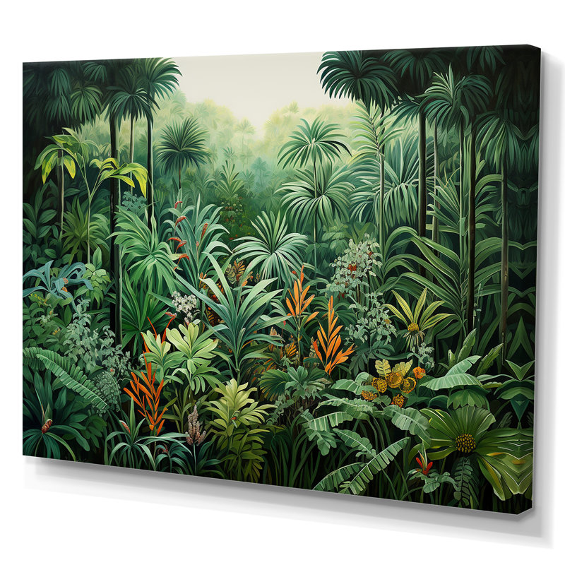 «Tropical Wilderness Escape I», reproduction sur toile, Toile tendue, H 24 po x l 32 po x P 1 po