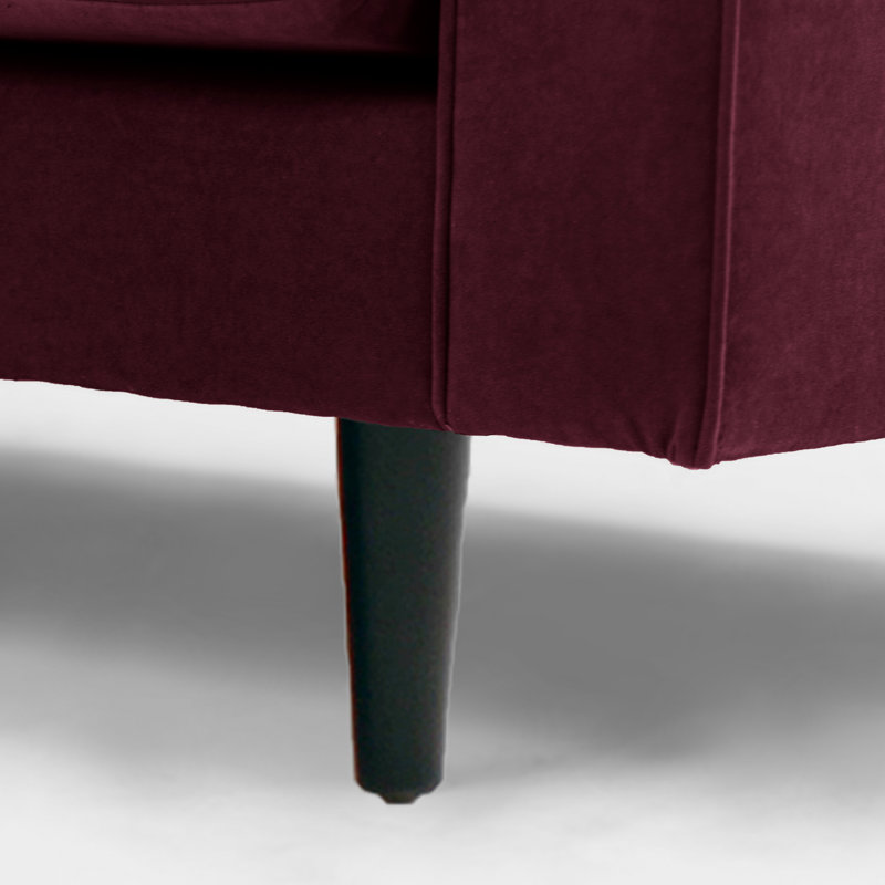 Boubacar Sofa, Black, 4, Dark Purple