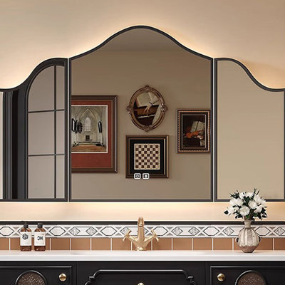 Chinese style simple bathroom cabinet
