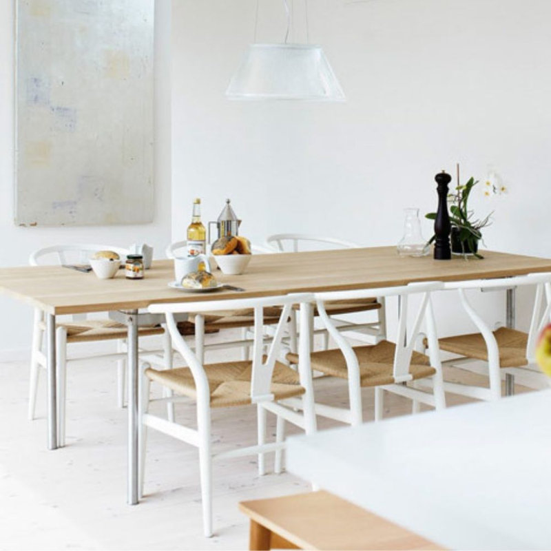 Chaise Elara, Blanc / Naturel