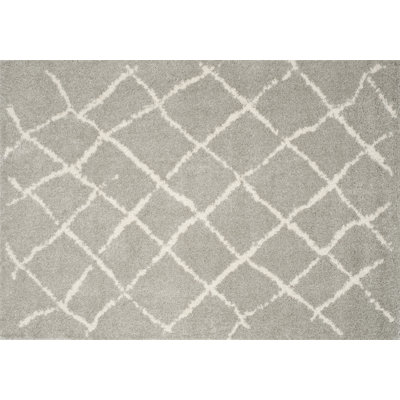 Adorae Geometric Vinyl Machine Printed Area Rug