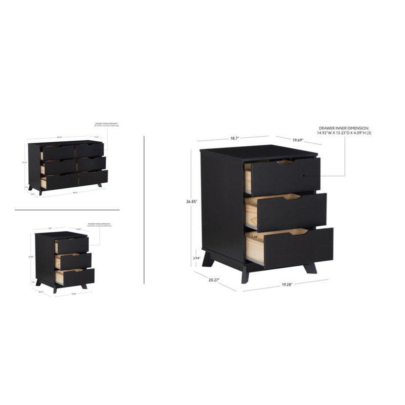 Marialana 3-Piece Bedroom Set, Black