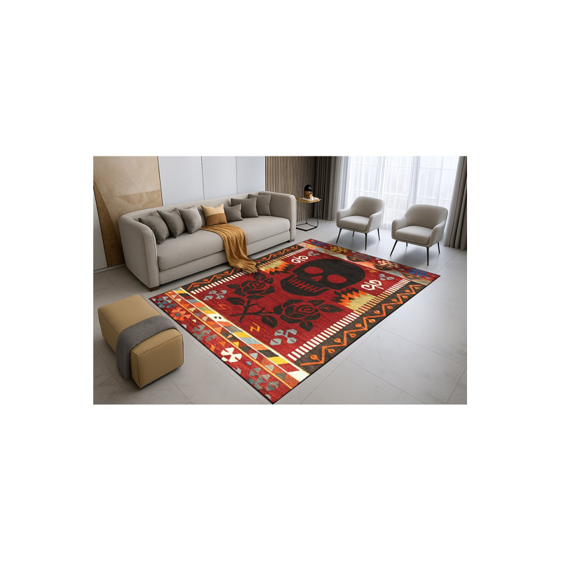 Tapis vert lavable Mosso, 4'11" x 7'7"