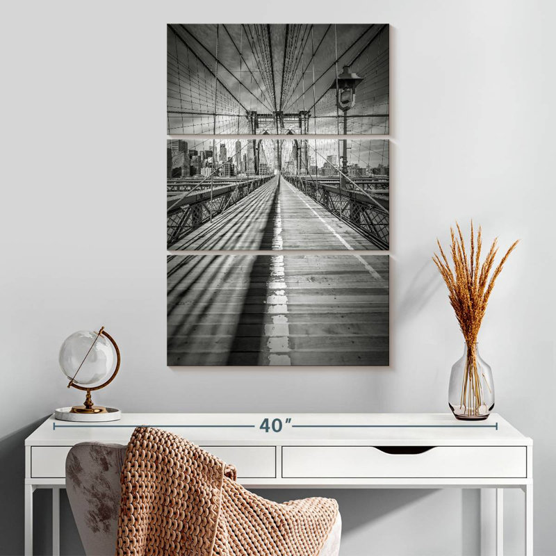 Lilie Brooklyn Bridge Shadow, 32" H x 20" W