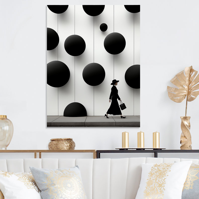 Black And White Minimalist Woman Photo - Fashion Metal Wall Art, 20" H x 12" W x 1" D