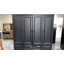 Armoire-penderie à 4 portes avec tiroirs et tablettes, H 70,87 "Armoire sur pied avec tringles suspendues, noir
