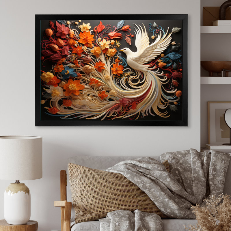 Ivelisse Christianity Pentecost Fire - Christianity, art mural sur toile, H 30 po x l 40 po x P 1,5 po, Cadre simple noir