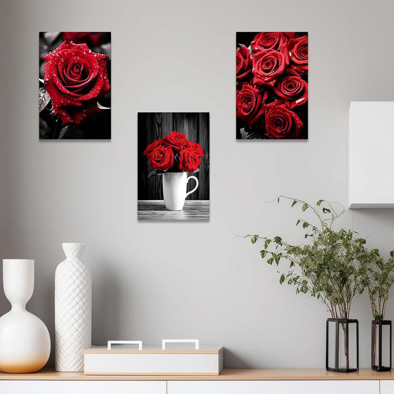 3 Piece Wrapped Canvas Print, 90 cm H x 180 cm W