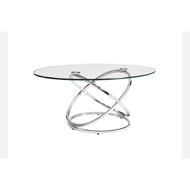 Tables de cocktail contemporaines en métal, avec 2 tables de bout modernes