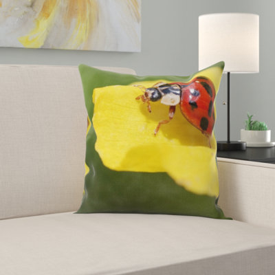 Ladybug Throw Pillow