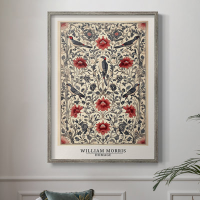 WM MORRIS Series CCCLXV Framed Print - Solid Wood
