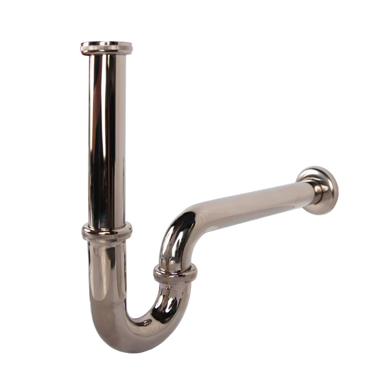 Brass P Trap, Polished Nickel