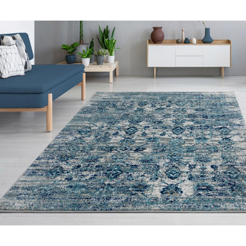 Tapis floral ivoire 7564 Luxe Weavers Collection Magnolia, Rectangle 8 pi x 10 pi