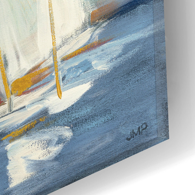 «Summer Regatta Sunset» par Julia Purinton, art mural en verre acrylique, H 12 po x l 24 po