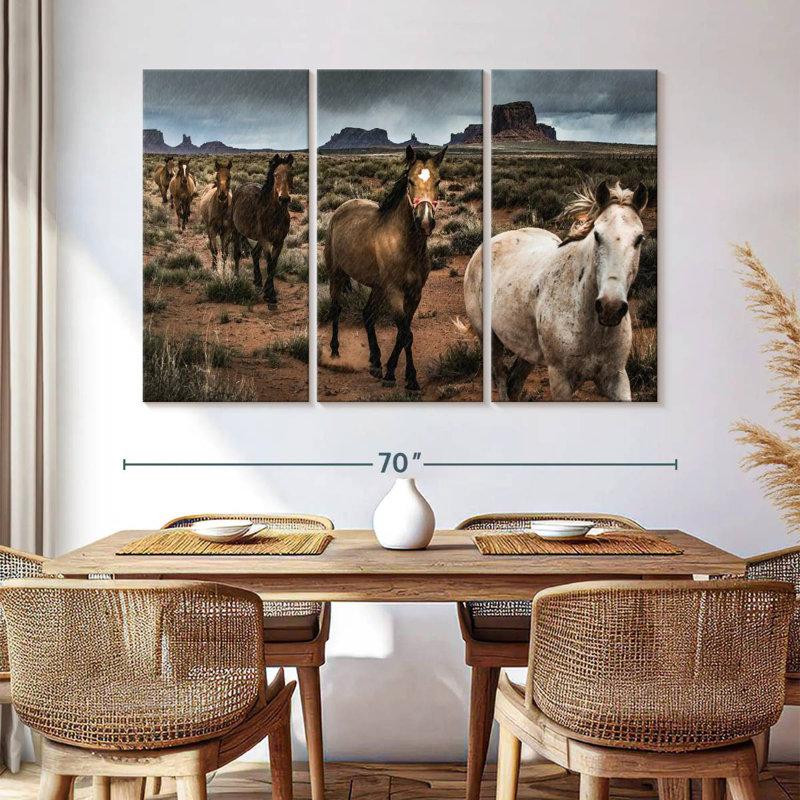 Mighty Monument Valley Horses, 42" H x 65" W