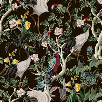 Beschman Peel & Stick Floral Tile
