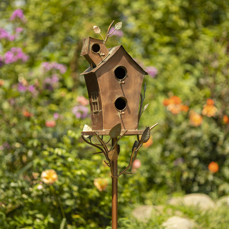 Maison d'oiseaux Nord 74,75 po x 10,5 po x 9 po, Cuivre antique