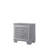 Modern LED Nightstand with Dual Drawers, Beveled Mirror Accents, and Chrome Hardware