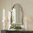 Arch Antique Gold Wall Mirror