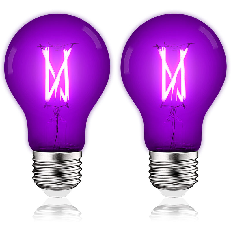 4,5 W (équivalent à 60 W), DEL A19, ampoule à intensité variable, culot moyen E26 (standard), Mauve