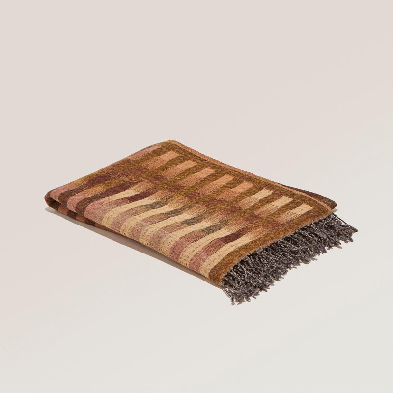 Khan Throw Blanket, Orange