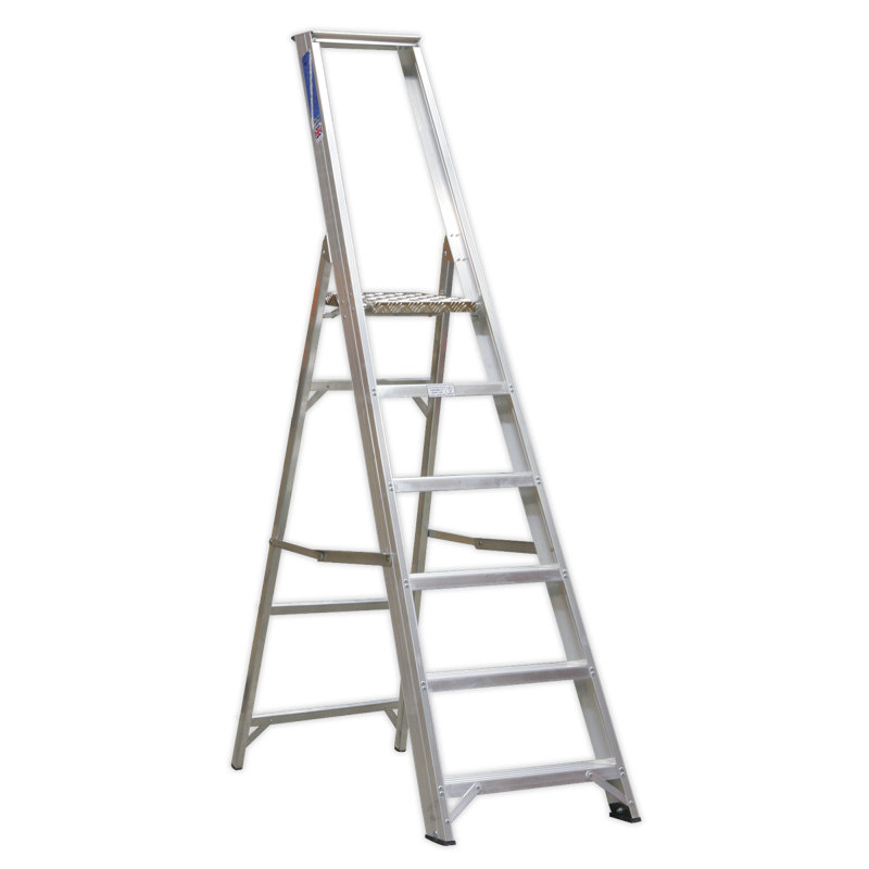 Naoma 6 - Step Aluminium Lightweight Folding Small Step Ladder