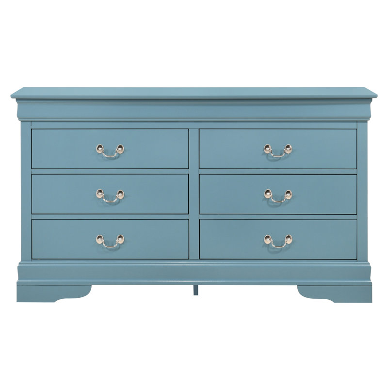 Charmante commode traditionnelle sarcelle, Sarcelle