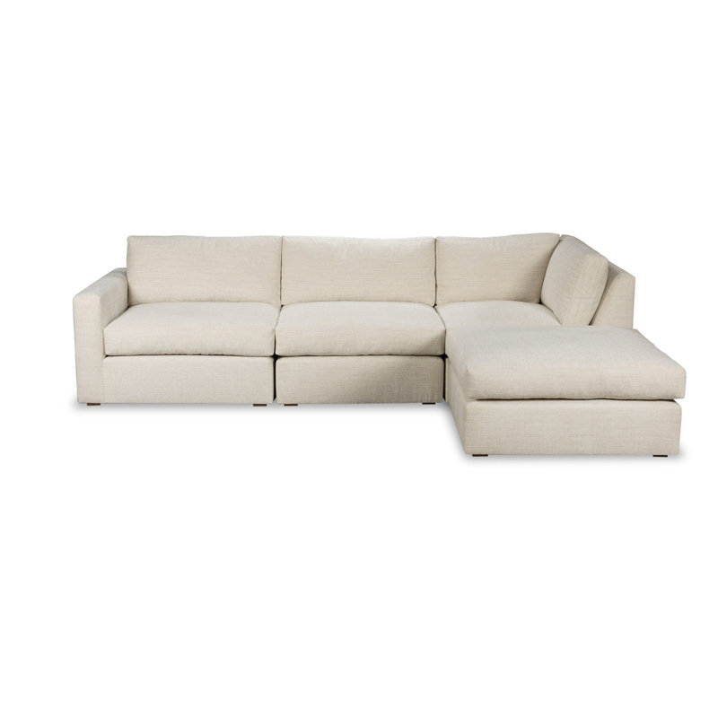 Bailey Modular Sectional, Double Up Linen Polyester