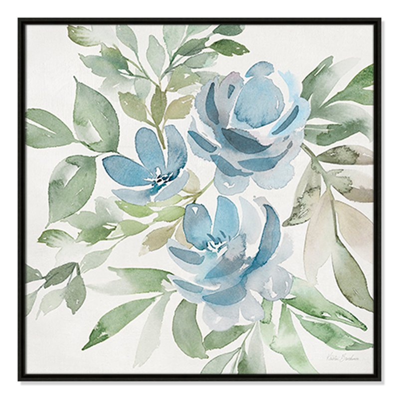 «Soft Soft Paradise Picks I» par Kristen Brockmon, Espresso, H 31,5 po x l 31,5 po x P 2 po
