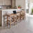 Durango 26" Solid Acacia Wood Counter Stool-1395612352