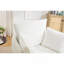 Fauteuil d'appoint pivotant blanc, fauteuil demi-tonneau pivotant rond, fauteuil, fauteuil rembourré, fauteuil de lecture, fauteuil de lecture, fauteuil simple, bureau de chambre à coucher-781535147