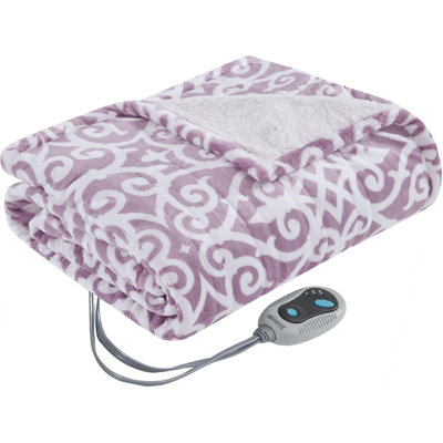 Heated Berber Wrap Heated Sherpa Snuggle Wrap Throw