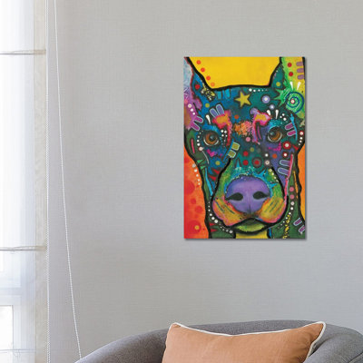 Doberman Pinscher by Dean Russo - Wrapped Canvas Print