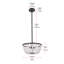 Luminaire bol suspendu unique à 3 lumières avec accents de cristal-1552886175-1552886179