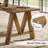 63" Farmhouse Dining Table For 4-6, Rectangular Wooden Kitchen Table For Dining Room