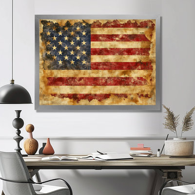 Le drapeau de la Constitution des États-Unis. III - Art mural patriotiste américain