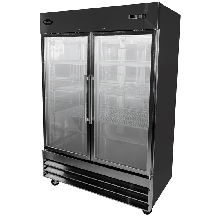 Réfrigérateur pour atteindre deux portes en verre 47 pi. cu.
