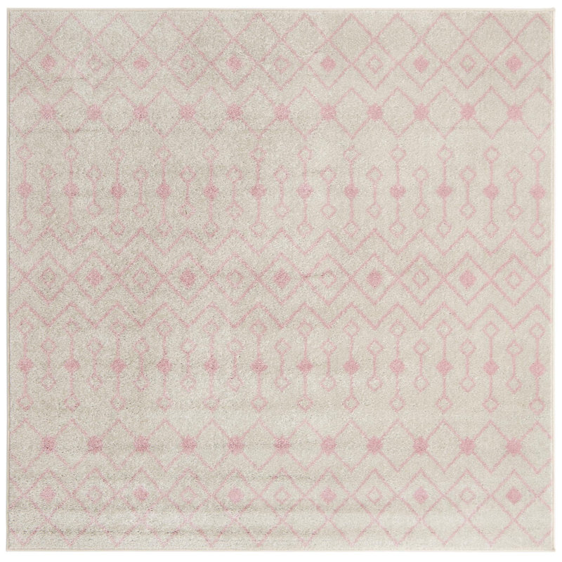 Abstract Indoor Rug, Square 6'