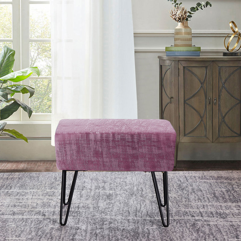 Repose-pieds standard Alegre, Velours ombres mauve