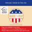 Drapeau de jardin en polyester double face H 15,5 po x l 11,25 po