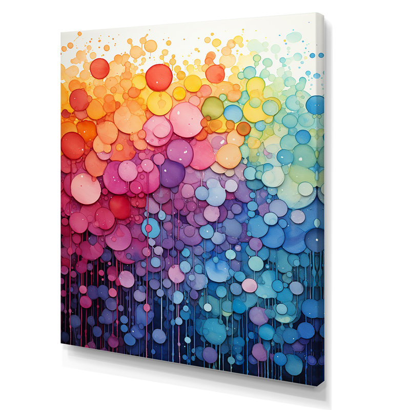 Rainbow Infinite Intricacies I - Rainbow, Toile tendue, H 44 po x l 34 po x P 1,5 po