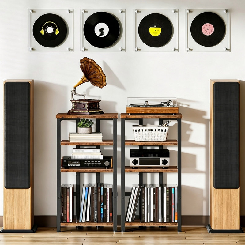 76 cm H Media Shelves