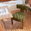 Chaise d'appoint rembourrée avec structure en métal-125421578