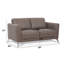 Causeuse en cuir taupe de Malaga (assemblée)-499651375